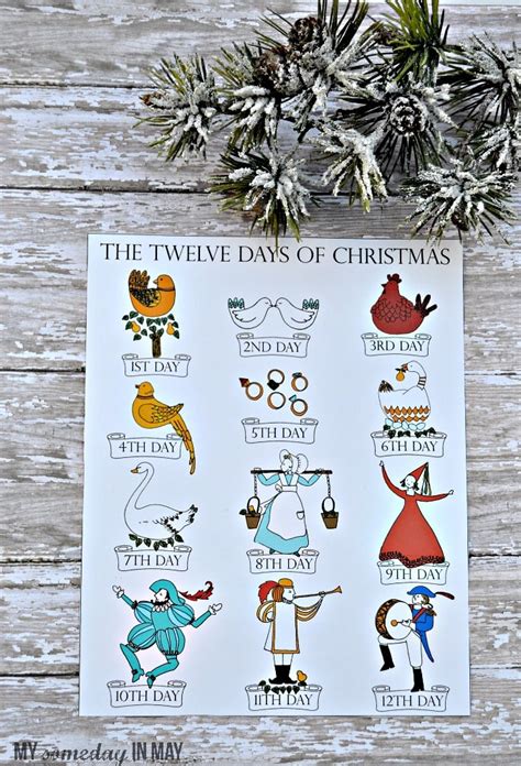 12 Days of Christmas | Free Printable - Ella Claire & Co.