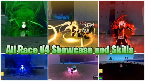 All Race V4 Skills Showcase and Explained in Blox Fruits - YouTube