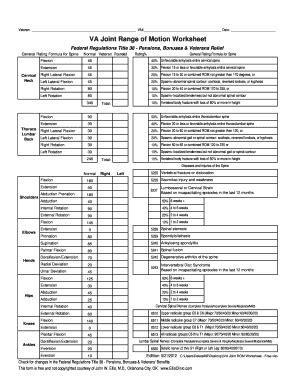 Range Of Motion Assessment Pdf - Fill Online, Printable, Fillable, Blank | pdfFiller