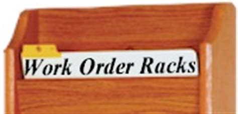 Work Order and Repair Order Racks