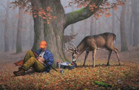 Lunchtime...John Cogan Hunting Painting, Deer Painting, Hunting Art ...