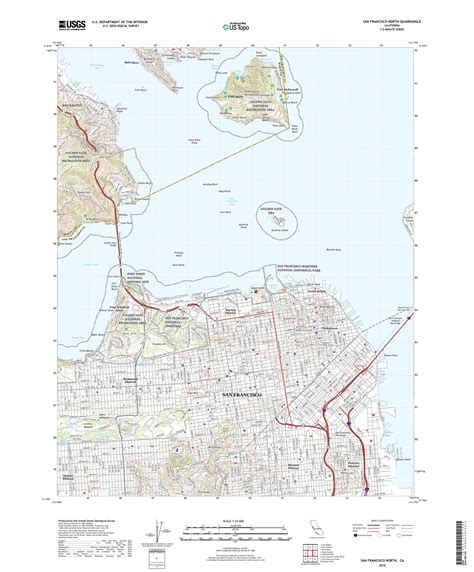 MyTopo San Francisco North, California USGS Quad Topo Map