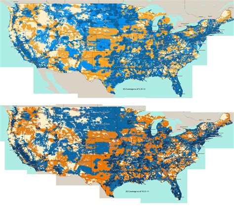 AT&T Hi-Res 3G Coverage Map (US Only) | SolSie.com