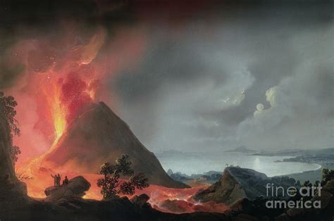 The Eruption Of Vesuvius In 1810 Painting by Italian School - Fine Art ...