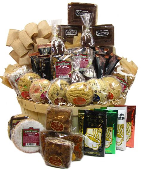 Deluxe Office Gourmet Coffee, Cake & Cookie Basket