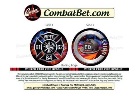 Custom Firefighter, EMS Challenge Coins - Fire Departments - Combatbet