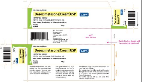 Desoximetasone by Lupin Pharmaceuticals, Inc. / Lupin Atlantis Holdings ...