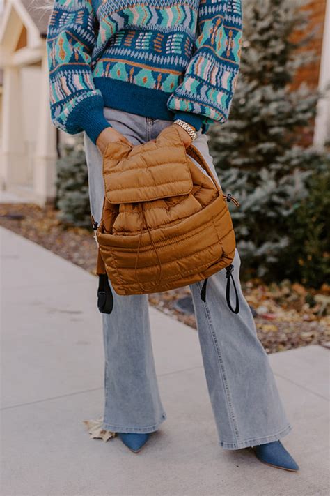 On The Way Backpack In Camel • Impressions Online Boutique