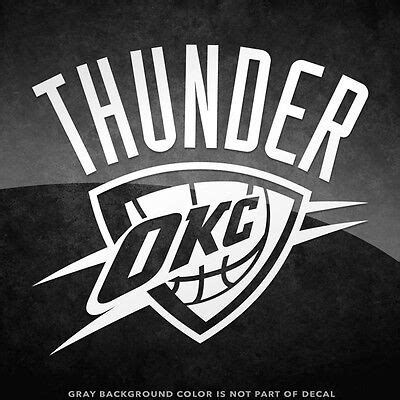 Oklahoma Thunder Logo Vinyl Decal Sticker - 4" and Larger - 30+ Color ...