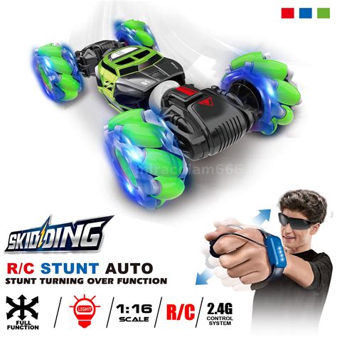 Remote Control Off-Road Gesture Sensing 4WD Double Sided Flip RC Stunt ...