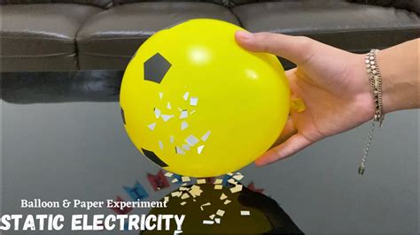 Static electricity | Fun experiments using Static Electricity | Balloon/comb & paper experiment ...