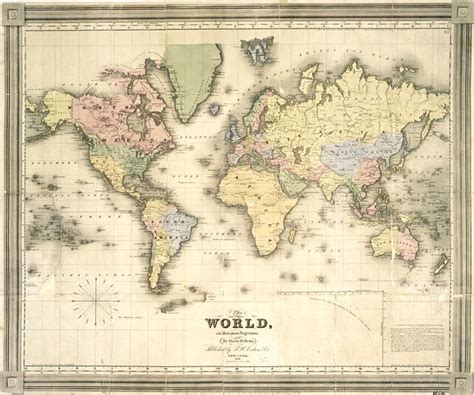 Free printables website. Check out this map of the world! | Vintage maps printable, Vintage maps ...