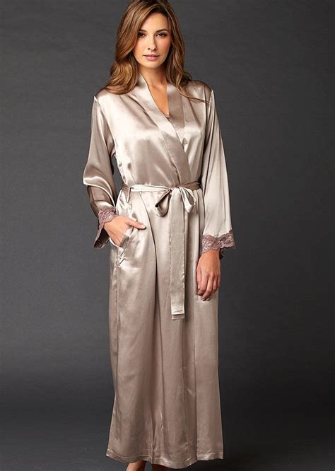 Indulgence Silk Robe - Luxury Silk Robe | Silk pajamas women, Satin dressing gown, Women silk robe