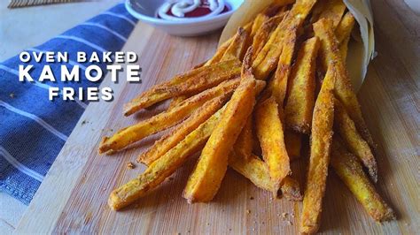 Guilt-free Baked Kamote Fries Recipe! | Easy Baked Sweet Potato Fries ...