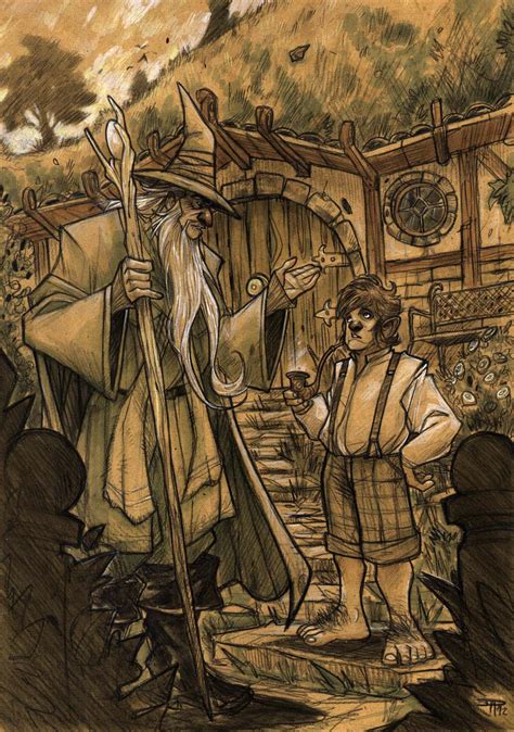 THE HOBBIT - Gandalf and Bilbo by DenisM79 on DeviantArt