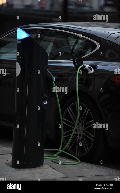 electric vehicles being charged Stock Photo - Alamy