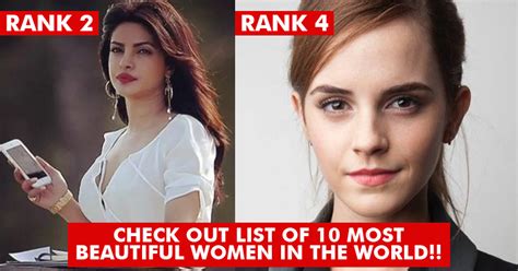 Priyanka Chopra Is The Second Most Beautiful Woman In The World, Check Out The Top 10 List Here ...