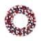21" Red, White & Blue Flowers & Ornaments Wreath | Michaels