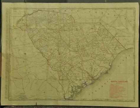 Pocket Map Of South Carolina 1900