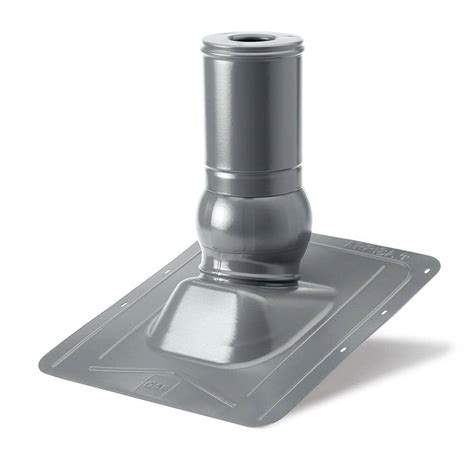 Master Flow 3 in. 26-Gauge Pivot Pipe Boot Flashing Galvanized in Grey PPBG3GR - The Home Depot