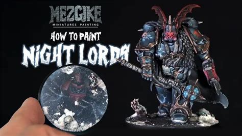 How to paint Night Lords Tutorial with Mezgike - FauxHammer