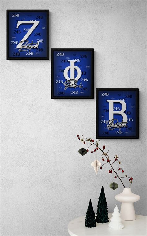 5x7 3 Piece Zeta Phi Beta Symbols Backdrop Artwork Digital - Etsy