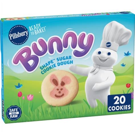 Pillsbury™ Ready to Bake™ Bunny Shape™ Sugar Cookie Dough, 20 ct / 0.46 ...