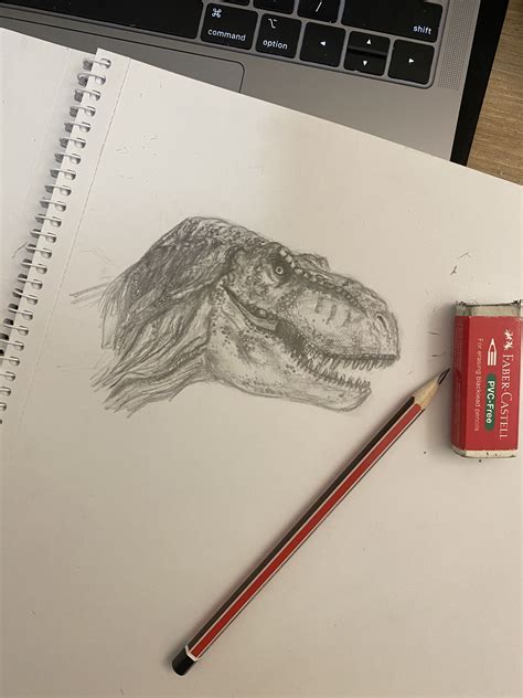 T rex drawing - Paleo Re-creations - The Fossil Forum