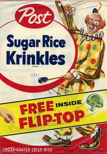 Sugar Rice Krinkles cereal box | 1950's | Dan Goodsell | Flickr