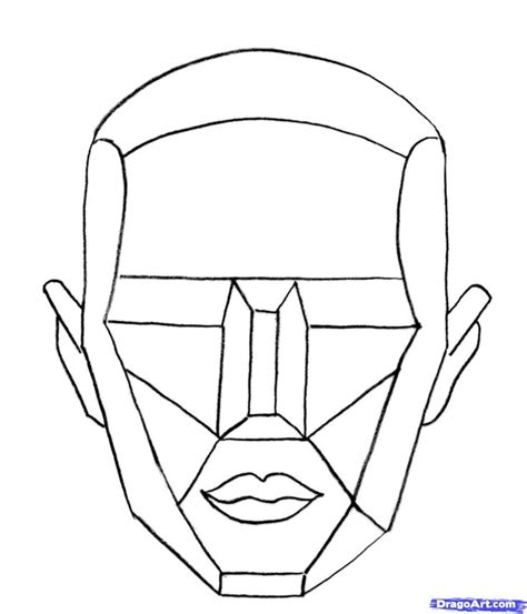 Geometric Face Drawing at GetDrawings | Free download