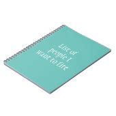 List of People I want to Fire Funny Work Notebook | Zazzle