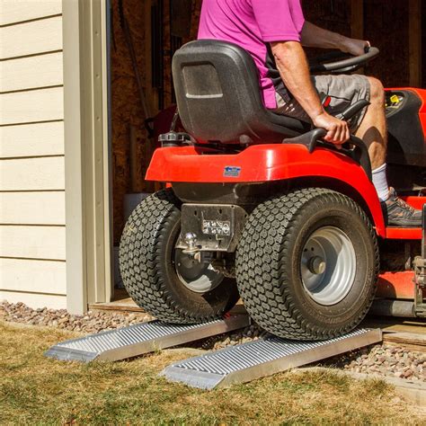 Guardian Aluminum Dual Runner Shed Ramps with Punch Plate Surface | Discount Ramps