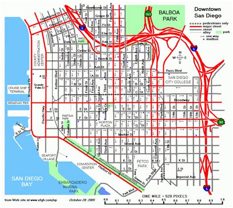 Printable Map Of Downtown San Diego - Printable Maps