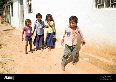 India children - Four young indian village children, Rajasthan Stock Photo - Alamy