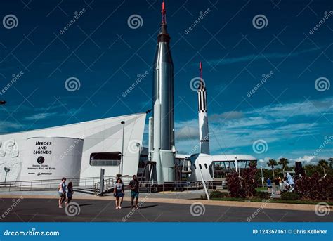 Cape Canaveral, Florida - August 13, 2018: Rocket Garden at NASA ...