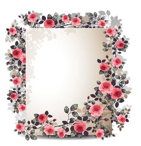 Flower Border Free Frame has a transparent background. This PNG has a resolution o… | Design ...