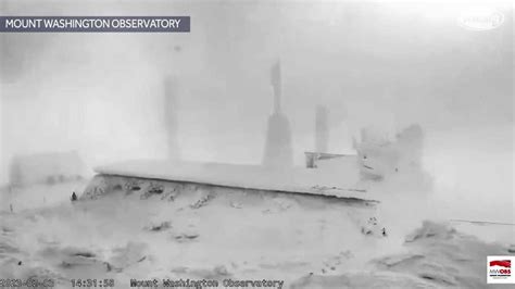 Mount Washington weather video: 100 mph winds, -100 wind chills