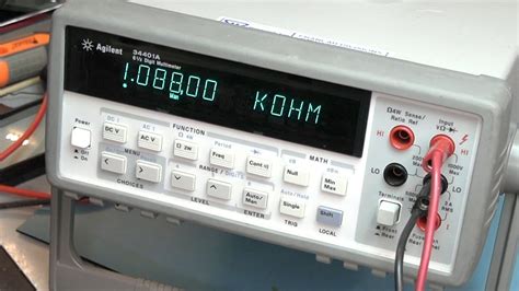 Agilent 34401A Digital Multimeter - YouTube