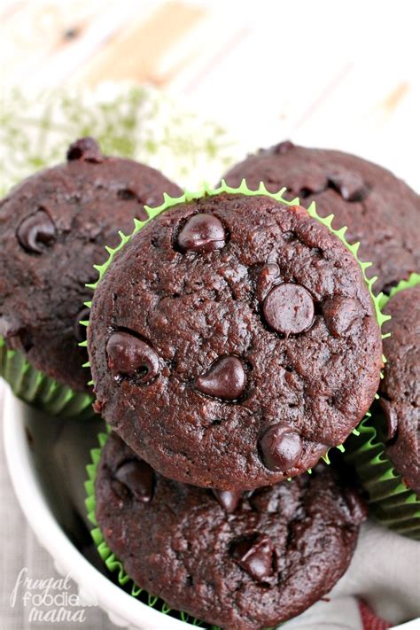 Frugal Foodie Mama: Chocolate Zucchini Banana Bread Muffins