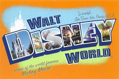 My Favorite Disney Postcards: Walt Disney World