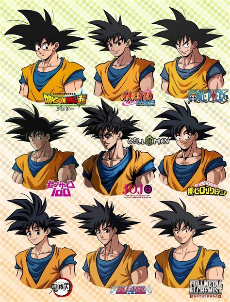 Goku in 9 different art-styles | Dragon Ball | Dragon ball super manga, Dragon ball super funny ...