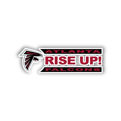 Atlanta Falcons – Rise Up Falcons – Full Color Vinyl Sticker – Custom ...