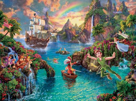 Peter Pan's Neverland Puzzle (Thomas Kinkade Disney Collection) 750 Piece | Ceaco