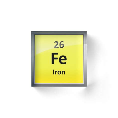 "Iron Element Symbol - Periodic Table" Acrylic Blocks by sciencenotes | Redbubble