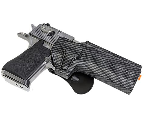 Amomax airsoft Desert Eagle holster, right hand, carbon fiber - Airsoft Extreme