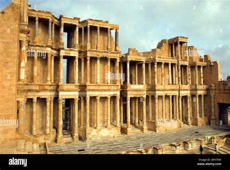 The Theatre, Sabratha, Libya Stock Photo - Alamy