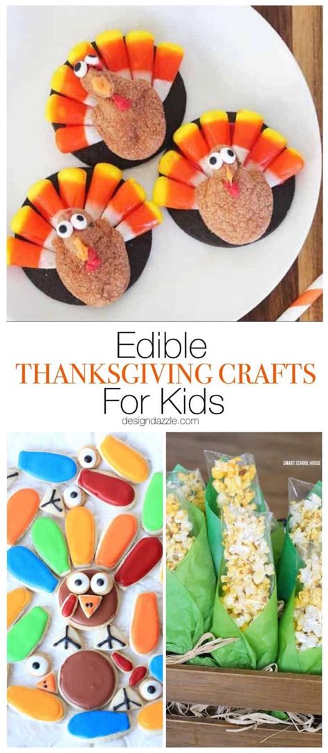 Edible Thanksgiving Crafts For Kids - Design Dazzle