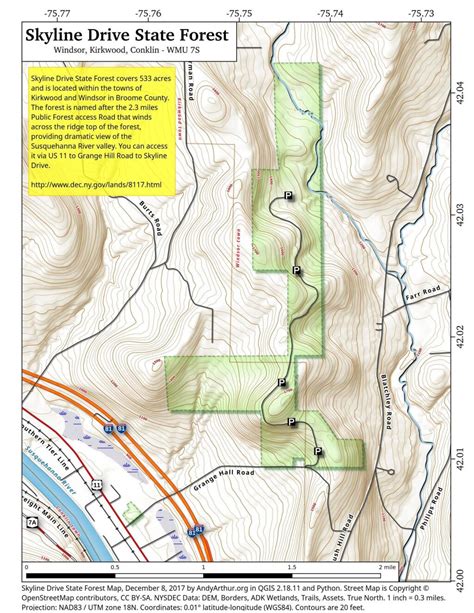 Map: Skyline Drive State Forest - Andy Arthur.org