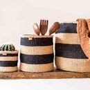 Charcoal Natural Storage Baskets By The Basket Room | notonthehighstreet.com