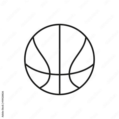 Basketball Outline Image